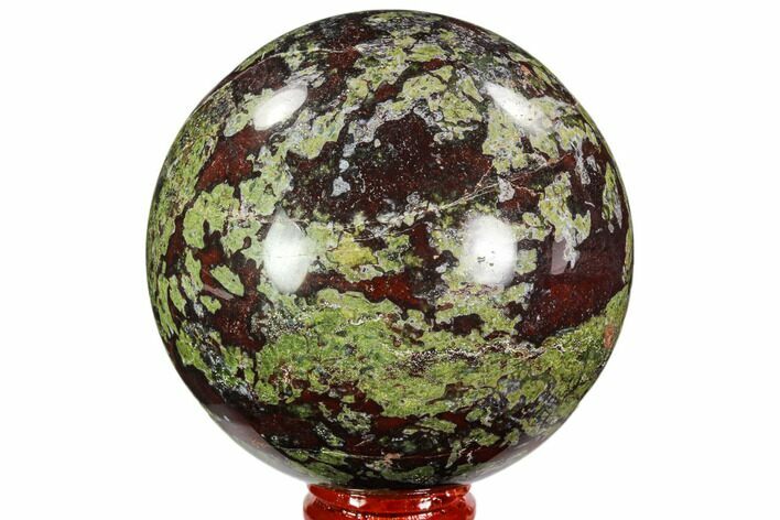 Polished Dragon's Blood Jasper Sphere - South Africa #107262